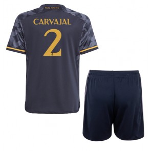Real Madrid Daniel Carvajal #2 Udebanesæt Børn 2023-24 Kort ærmer (+ korte bukser)